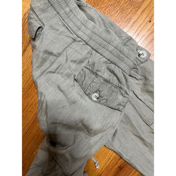 Dress Forum Los Angeles Cargo Pants Drawstring Waist Utility Joggers Green M - Picture 3 of 4